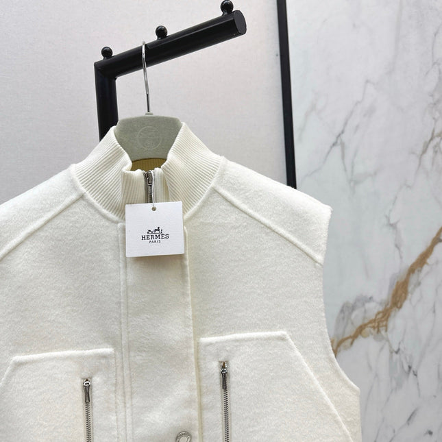 HERMES 25S SLEEVELESS JACKET 526962