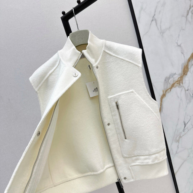 HERMES 25S SLEEVELESS JACKET 526962