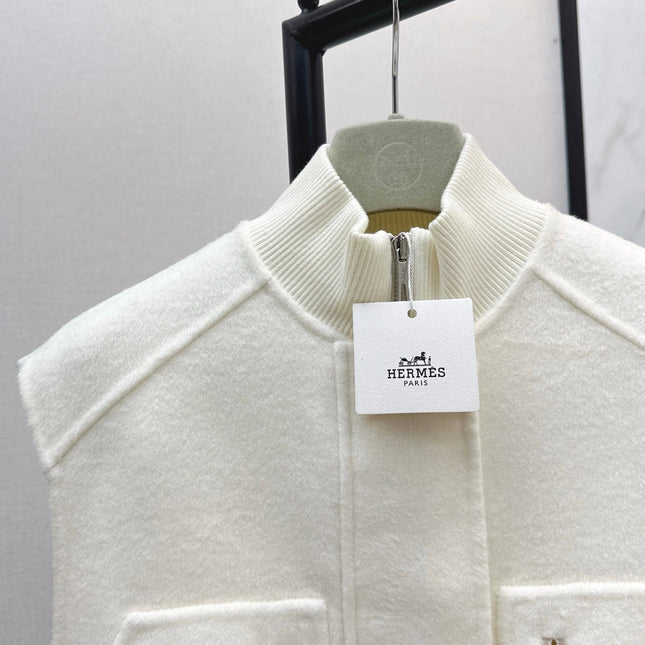 HERMES 25S SLEEVELESS JACKET 526962