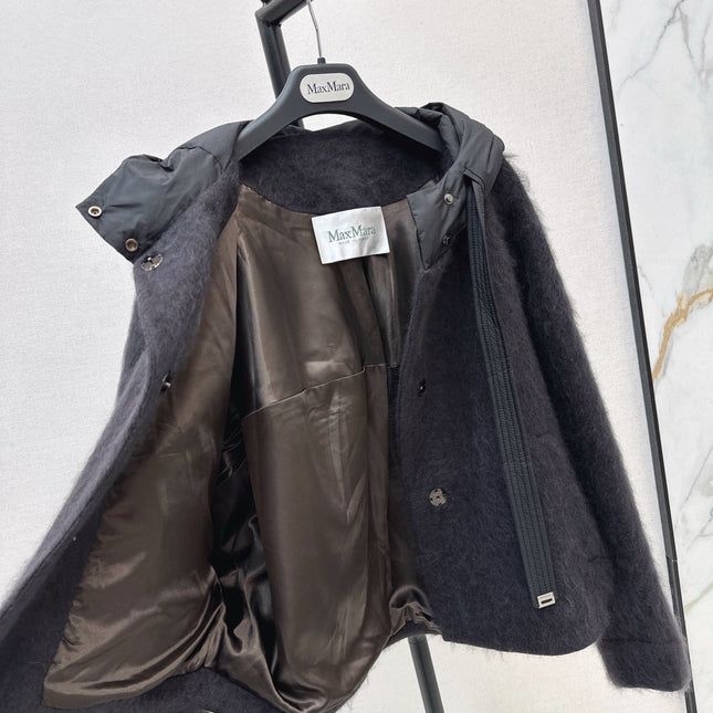MAX MARA 25S HOODED KNIT JACKET 105