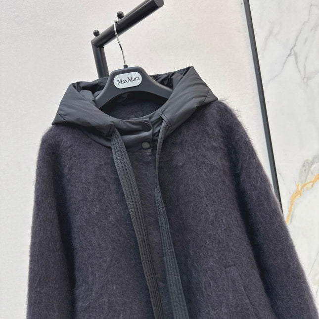 MAX MARA 25S HOODED KNIT JACKET 105