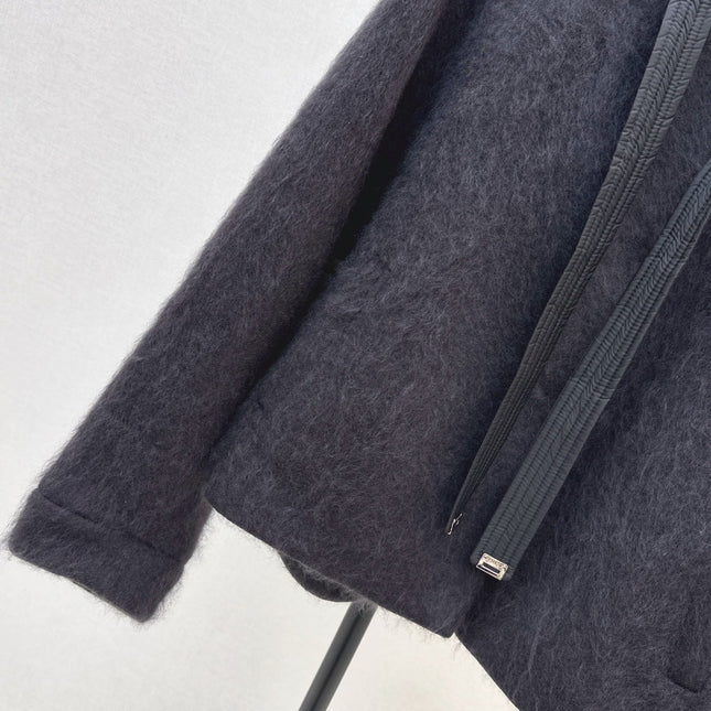 MAX MARA 25S HOODED KNIT JACKET 105