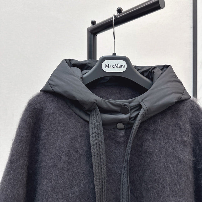 MAX MARA 25S HOODED KNIT JACKET 105