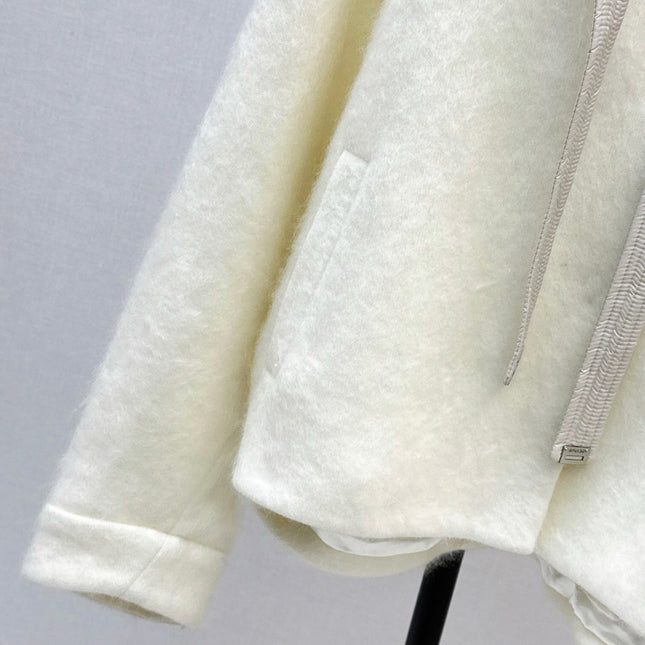 MAX MARA 25S HOODED KNIT JACKET 106