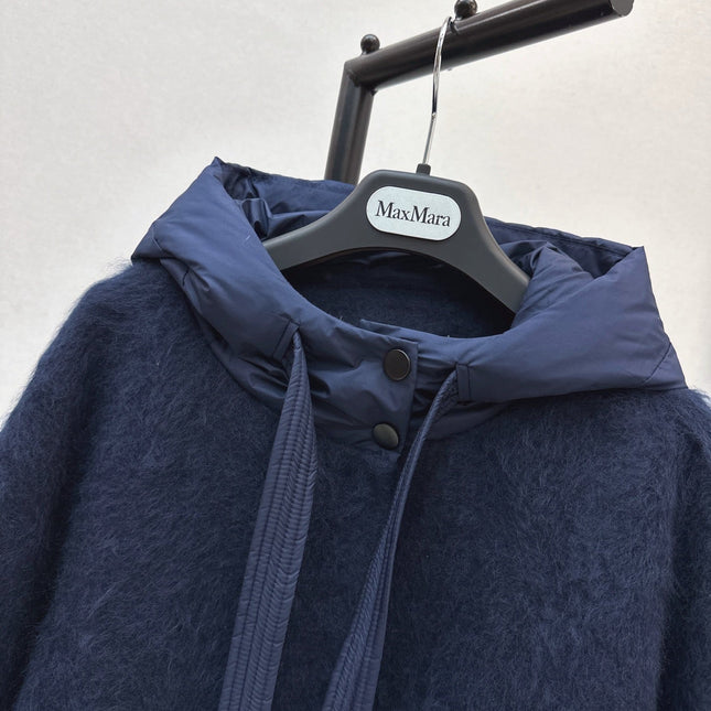 MAX MARA 25S HOODED KNIT JACKET 107
