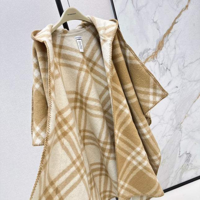 BURBERRY 25S REVERSIBLE CASHMERE CAPE 0045