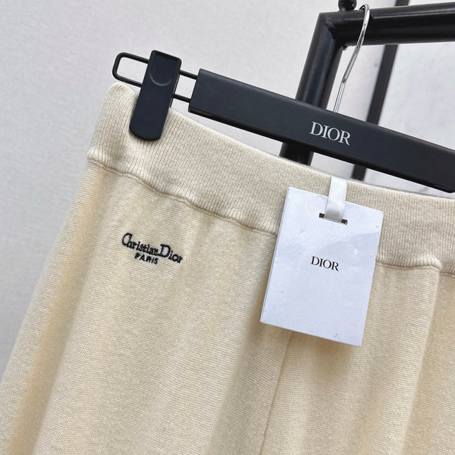 DIOR 25S WIDE-LEG CASHMERE PANTS 570