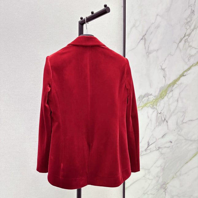 DIOR 25S VELVET BLAZER 522