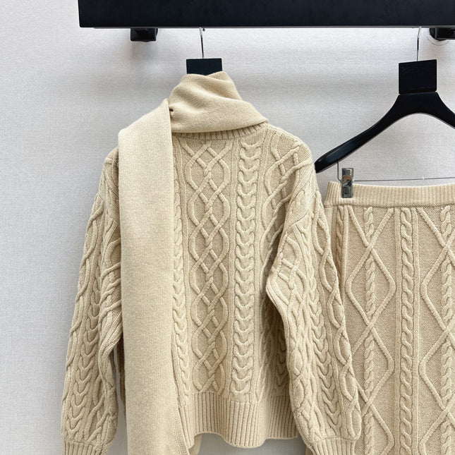 MAX MARA 25S KNIT SKIRT SET 091