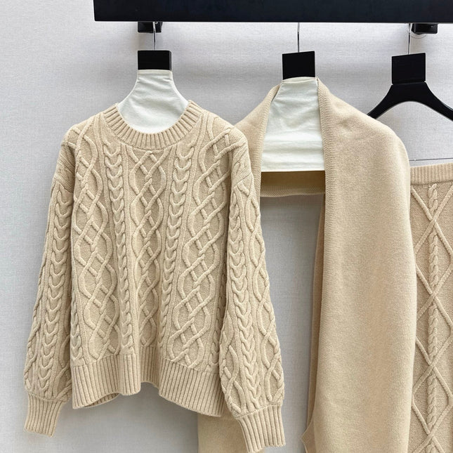MAX MARA 25S KNIT SKIRT SET 091
