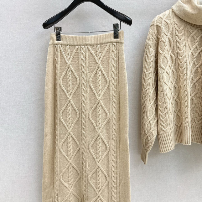 MAX MARA 25S KNIT SKIRT SET 091