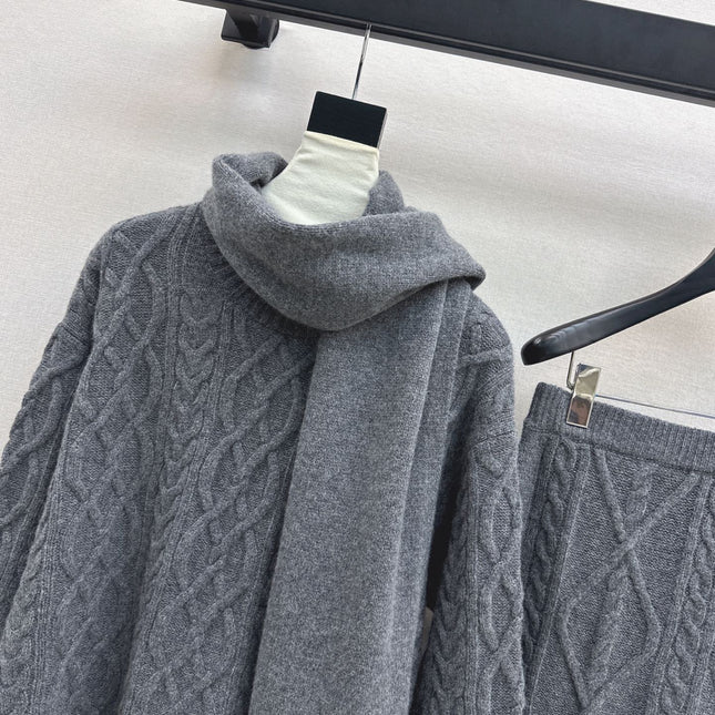 MAX MARA 25S KNIT SKIRT SET 092