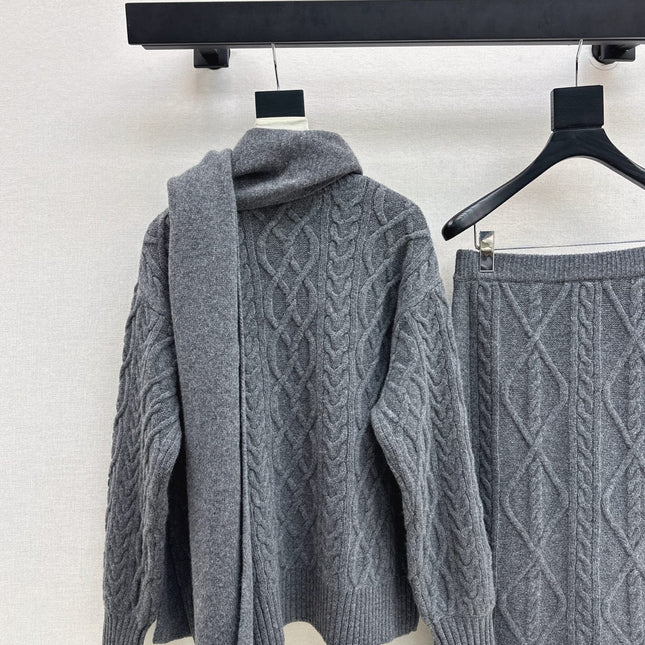 MAX MARA 25S KNIT SKIRT SET 092