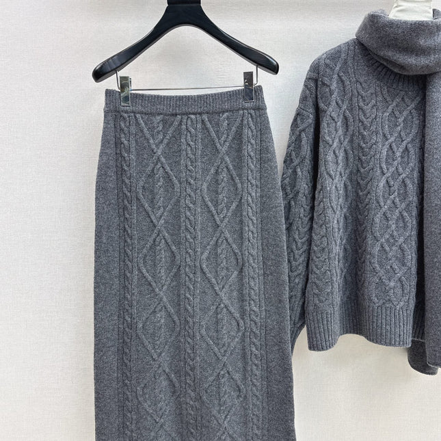 MAX MARA 25S KNIT SKIRT SET 092
