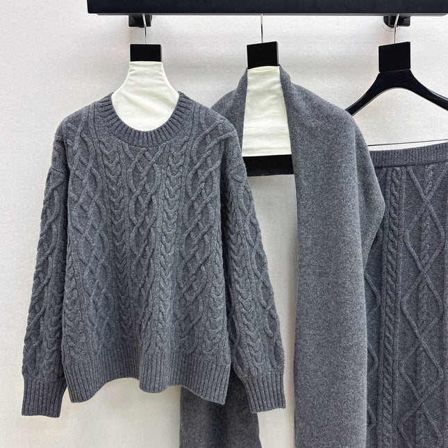 MAX MARA 25S KNIT SKIRT SET 092