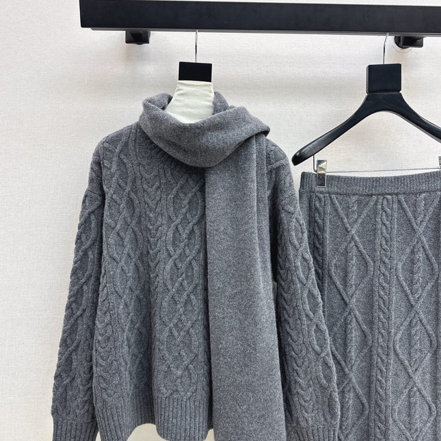 MAX MARA 25S KNIT SKIRT SET 092