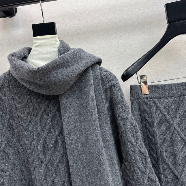 MAX MARA 25S KNIT SKIRT SET 092