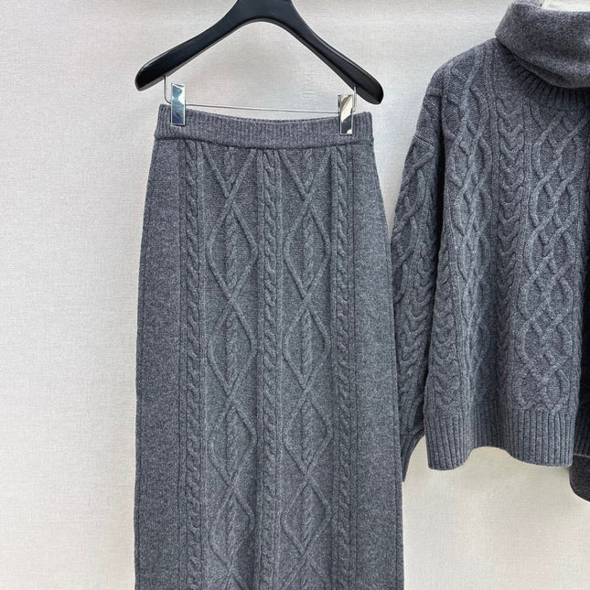 MAX MARA 25S KNIT SKIRT SET 092
