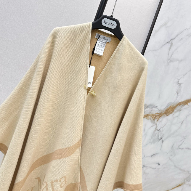 MAX MARA 25S JACQUARD CAPE COAT 008