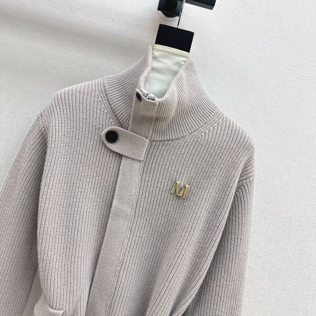 MAX MARA 25S STAND COLLAR CARDIGAN COAT 035