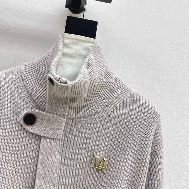 MAX MARA 25S STAND COLLAR CARDIGAN COAT 035