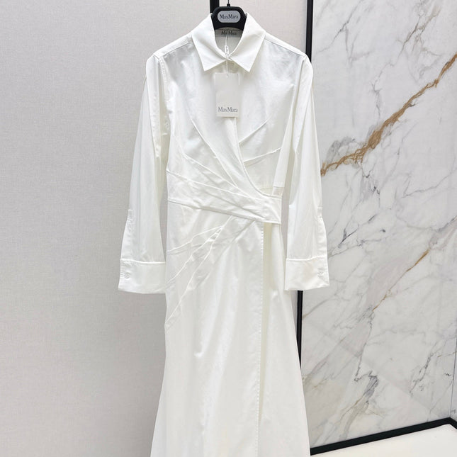MAX MARA 25S LUXURY PLEATED MAXI DRESS 228