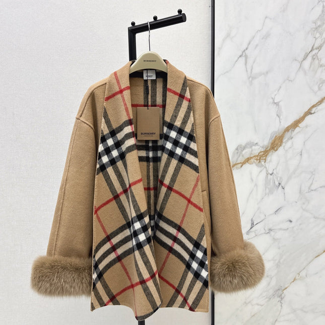 BURBERRY 25S REVERSIBLE KNIT COAT 252