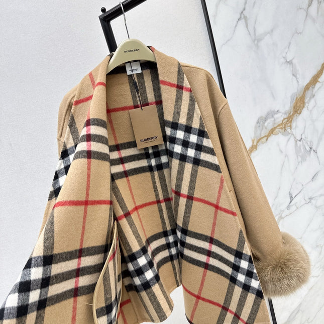 BURBERRY 25S REVERSIBLE KNIT COAT 252