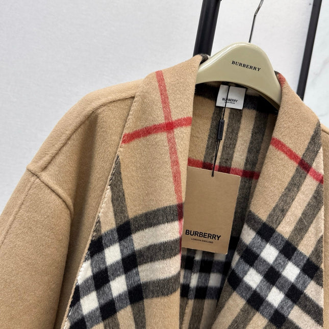 BURBERRY 25S REVERSIBLE KNIT COAT 252