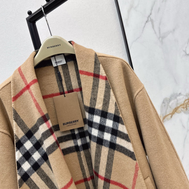 BURBERRY 25S REVERSIBLE KNIT COAT 252