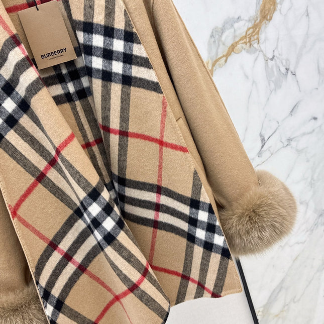 BURBERRY 25S REVERSIBLE KNIT COAT 252