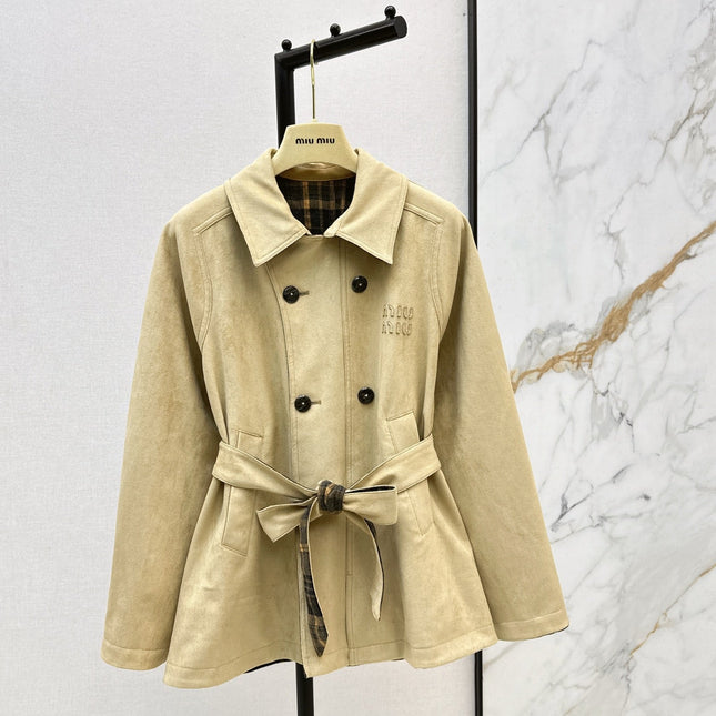 MIUMIU LONG REVERSIBLE COAT STYLE 747