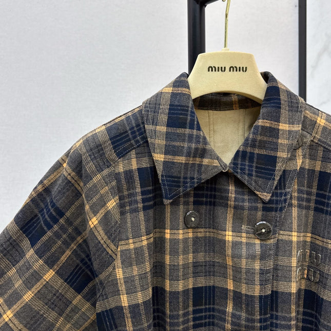 MIUMIU LONG REVERSIBLE COAT STYLE 747