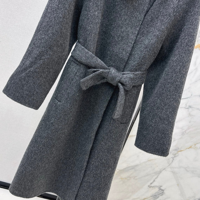 HERMES 25S LONG STAND-COLLAR COAT 451