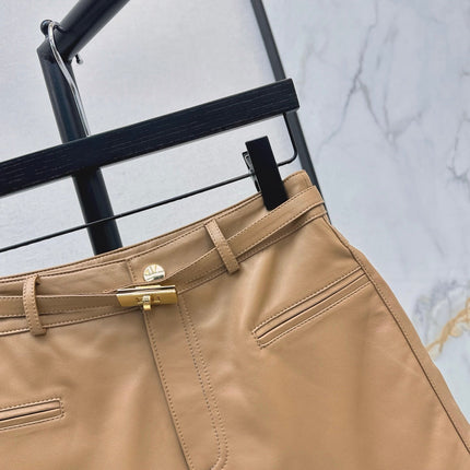 HERMES 26S LEATHER SHORTS 791