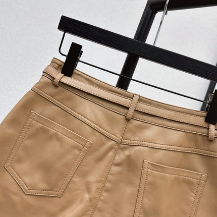HERMES 26S LEATHER SHORTS 791