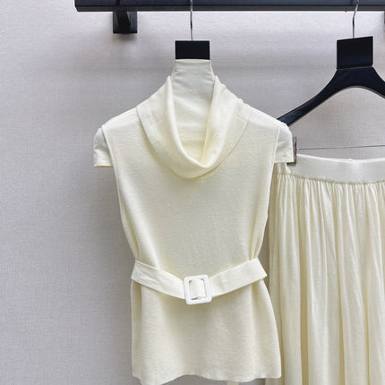 HERMES 26S SLEEVELESS TOP AND STRAIGHT-LEG TROUSERS SET 753