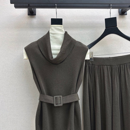 HERMES 26S SLEEVELESS TOP AND STRAIGHT-LEG TROUSERS SET 752