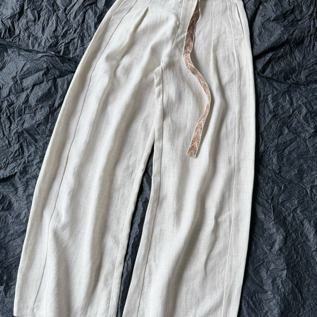 LORO PIANA 26S WIDE LEG PANTS 716