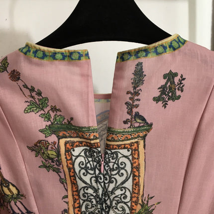 ZIMMERMANN 26S PUFF SLEEVE PATTERNED DRESS STYLE 19