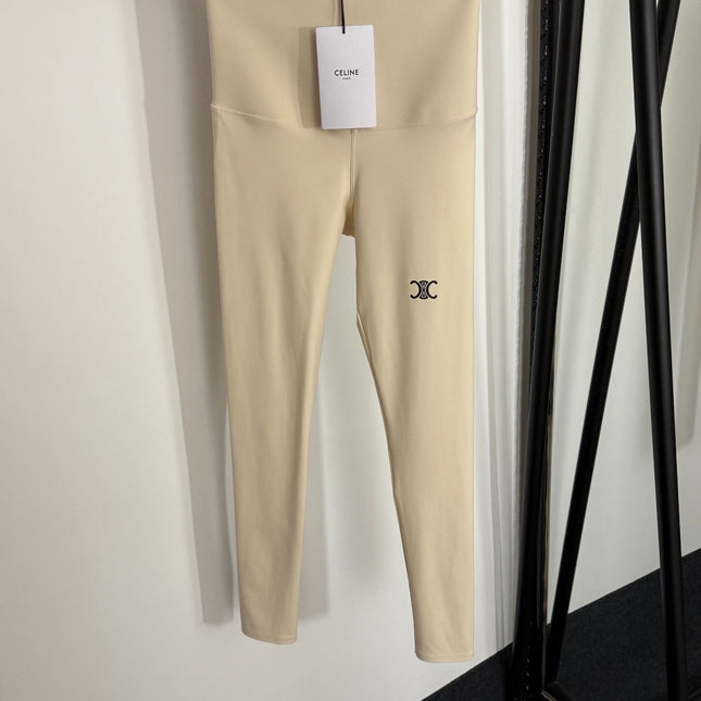 CELINE 26S HIGH-WAISTED STRETCH LEGGINGS STYLE 25