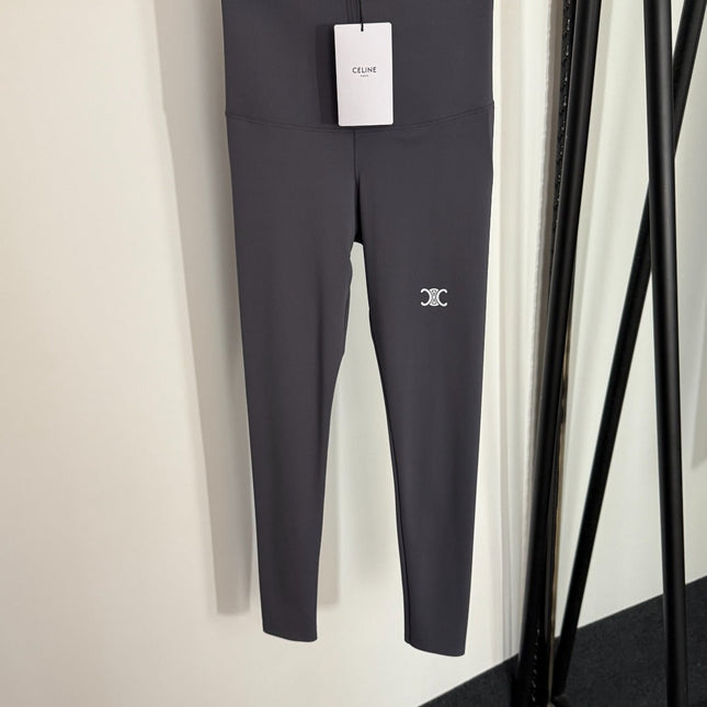 CELINE 26S HIGH-WAISTED STRETCH LEGGINGS STYLE 27