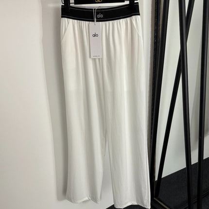 ALO 26S WIDE-LEG ELASTIC WAIST PANTS 207