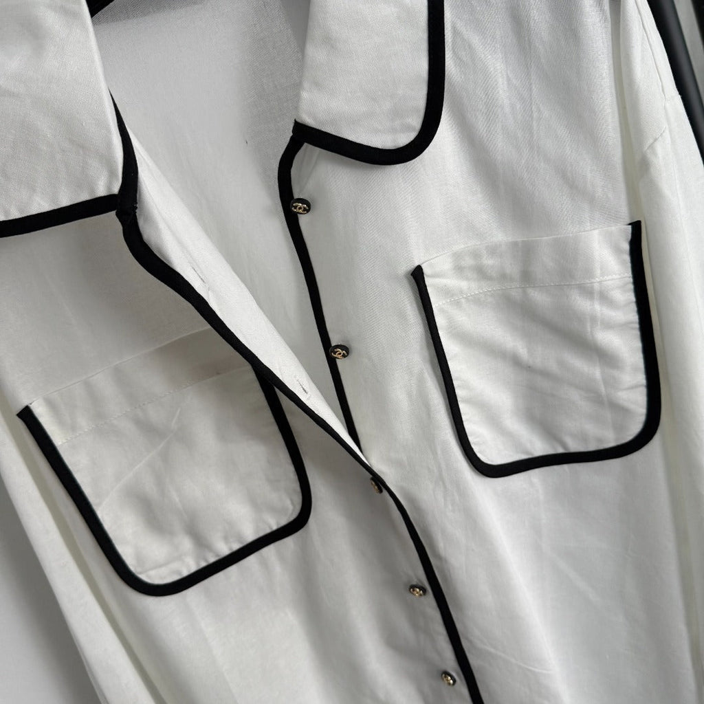 CHANEL 25S LONG-SLEEVE SHIRT STYLE 126