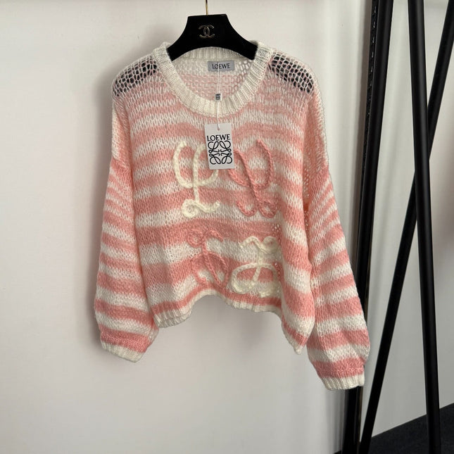 LOEWE 26S OPEN KNIT LONG SLEEVE SWEATER 453