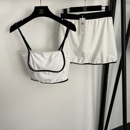 ALO 26S CAMI CROP TOP & MINI SHORTS SET 217