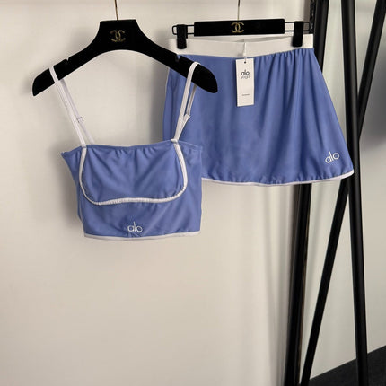 ALO 26S CAMI CROP TOP & MINI SHORTS SET 218