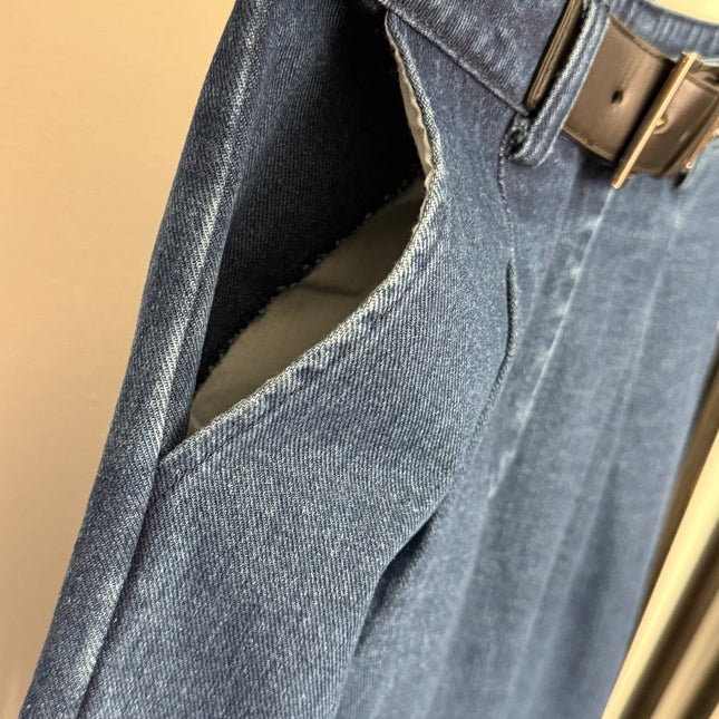 PRADA 25S HIGH‑WAIST STRAIGHT LEG JEANS 235