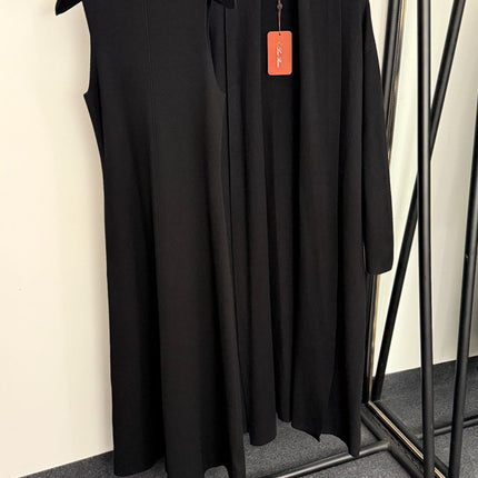 LORO PIANA 26S SLEEVELESS KNIT MAXI DRESS WITH LONG CARDIGAN SET 923