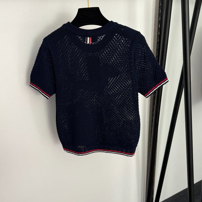 THOM 26S SHORT-SLEEVE KNIT TOP STYLE 27